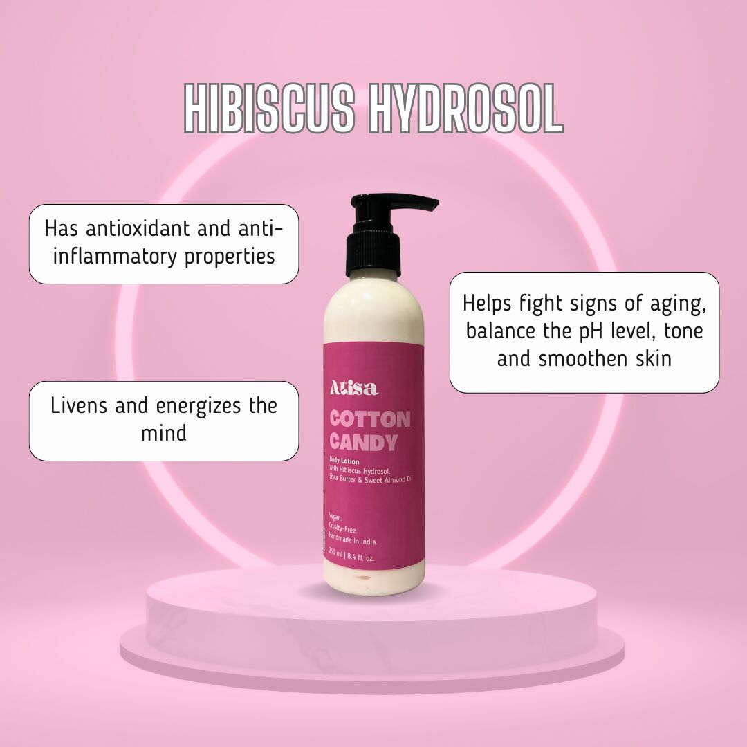 Atisa Cotton Candy Body Lotion | Swadesiicart