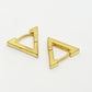 NVR Men's Gold-Polished Geometric Shape Stainless Steel Studs Earring | Swadesiicart