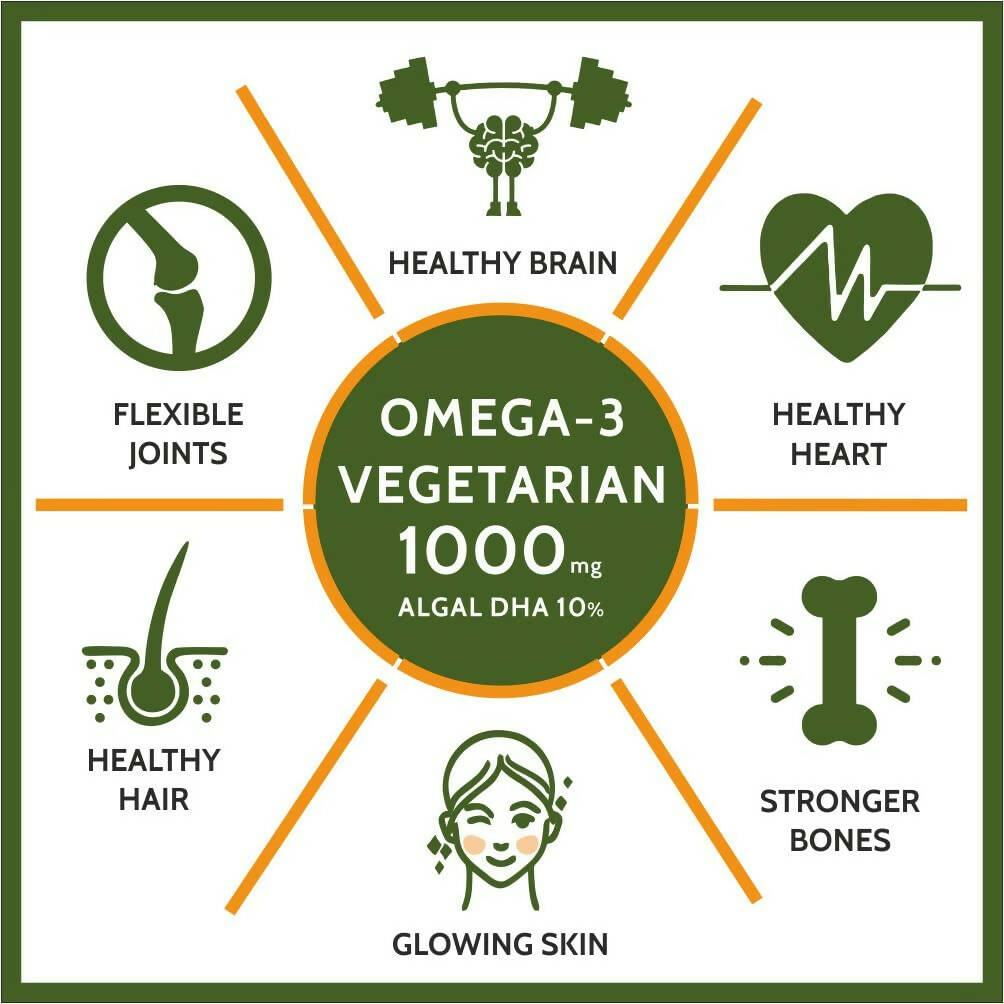 Carbamide Forte Omega-3 Vegetarian Tablets - Swadesiicart