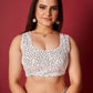 Vamsee Anya White Organza Saree - Swadesiicart