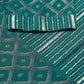 FIORRA Women's Teal Green Crepe Straight Kurta Skirt With Dupatta - Swadesiicart