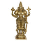 Artvarko Brass Lord Bhagwan Vishnu Narayana With Shankh Chakra Idol - Swadesiicart