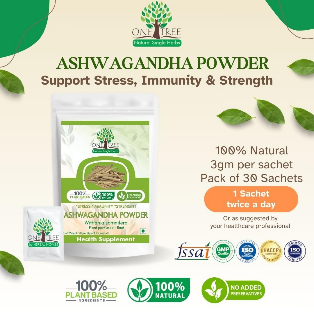 One Tree Ashwagandha Powder - Swadesiicart