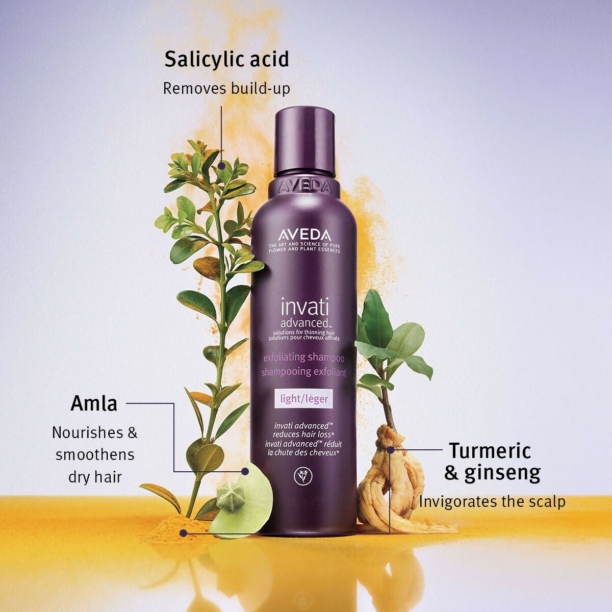 Aveda Invati Hairfall Control Light Exfoliating & Thickening Shampoo | Swadesiicart
