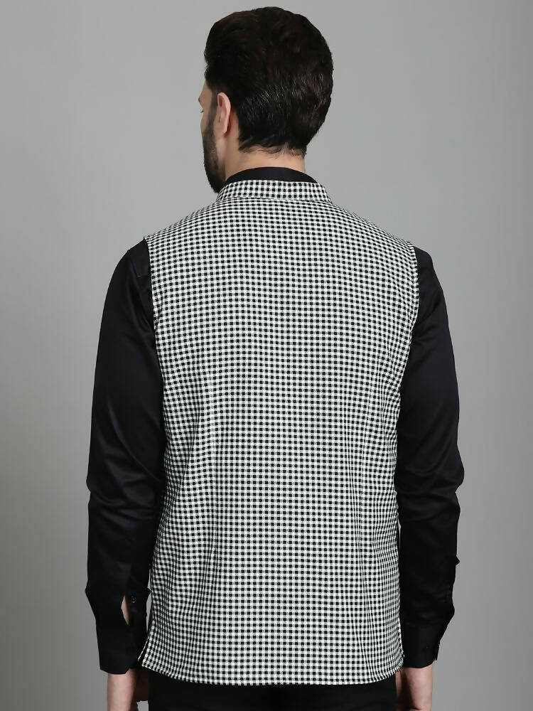 Even Apparels Nehru Jacket With Welt Pockets - Multi | Swadesiicart