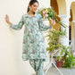 Vaasva Women Mint Muslin Printed Shirt & Pant Set - Swadesiicart
