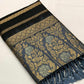 Blue Silk Woven Saree with Unstitched Blouse - Hiral Fashion | Swadesiicart