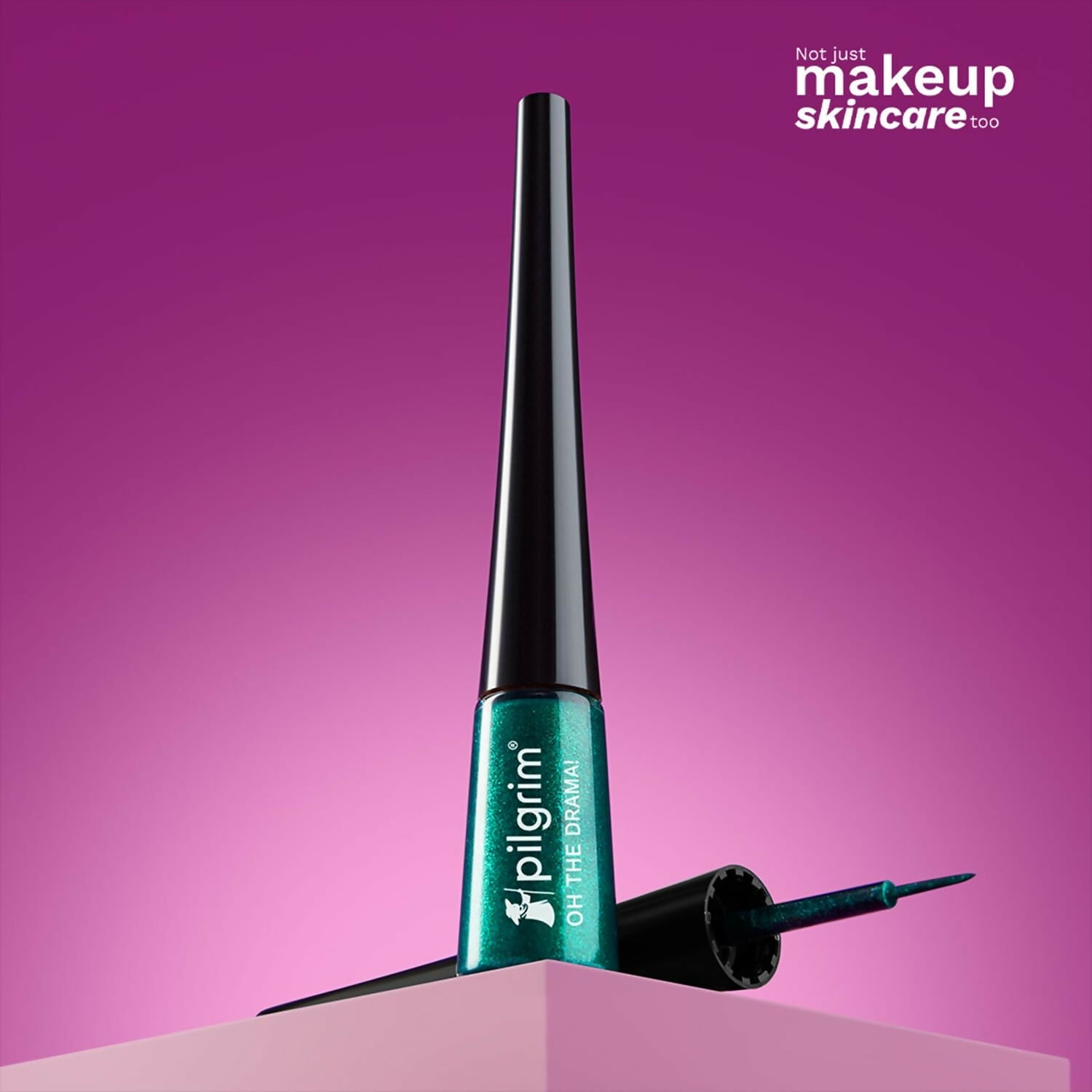Pilgrim Metallic Eyeliner Green Envy, Long Lasting & Smudge Proof Enriched With Argan Oil - Swadesiicart