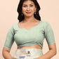 Shree Shyam Fashion Linen Cotton Sea Green Saree