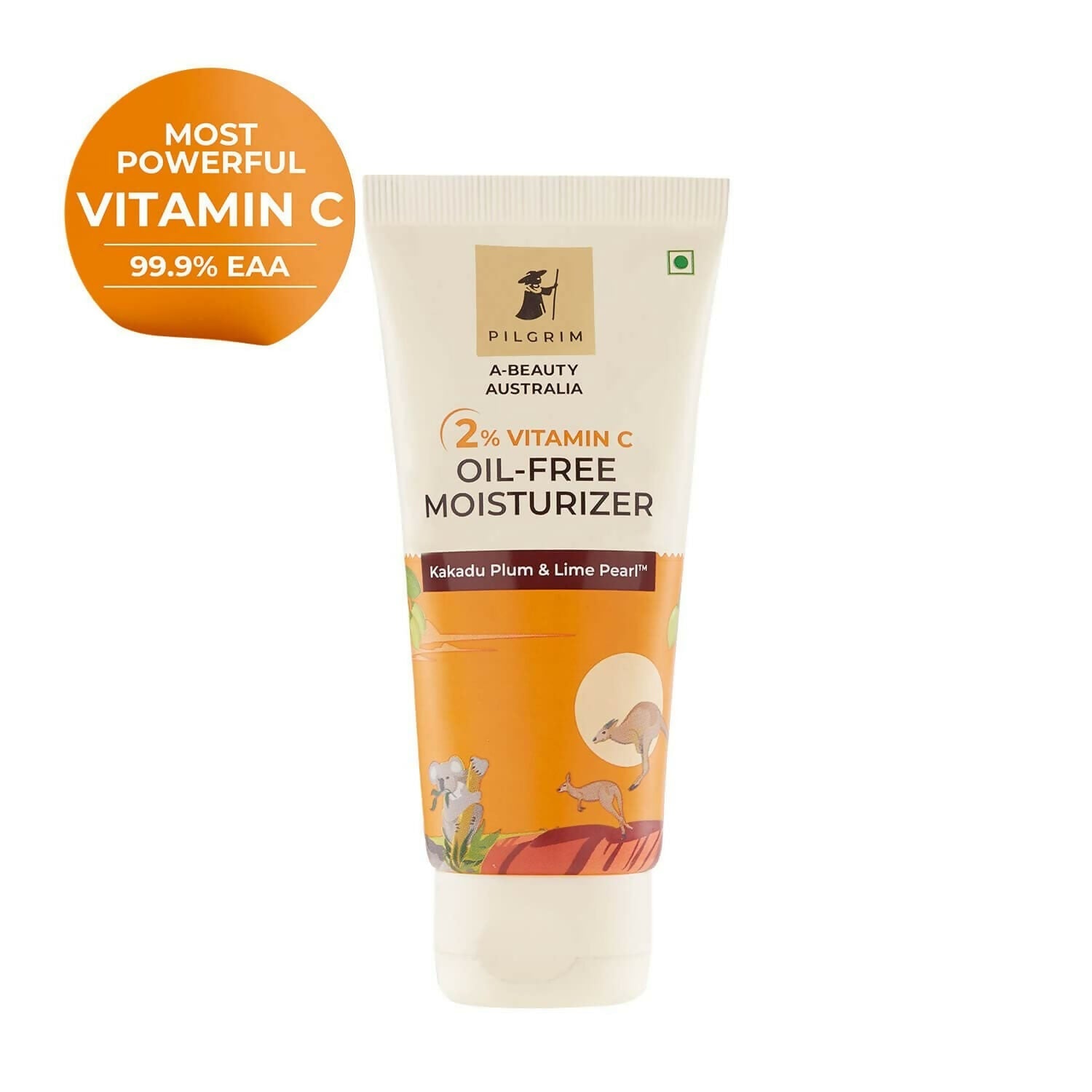 Pilgrim Australian 2% Vitamin C Oil free Moisturizer with Kakadu Plum & Lime Pearl For Oily & Acne Prone Skin - Swadesiicart