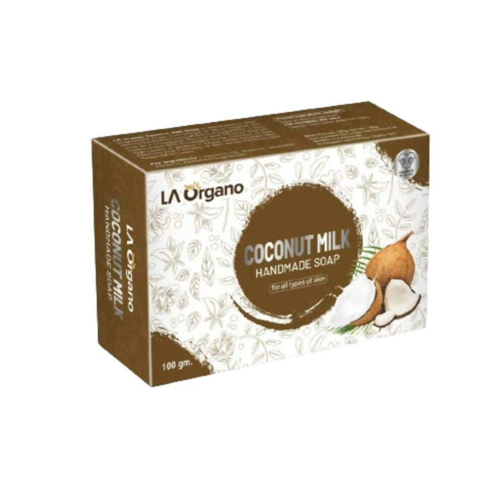 LA Organo Coconut Milk Handmade Natural Bath Soap | Swadesiicart