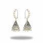 JS Fashion Clustered Pearl Oxidised Earrings for Women | Swadesiicart