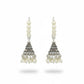 JS Fashion Clustered Pearl Oxidised Earrings for Women | Swadesiicart