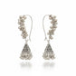 JS Fashion Fancy Design Oxidised Silver Polish Antique Style Earrings for Women & Girls | Swadesiicart