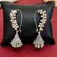 JS Fashion Fancy Design Oxidised Silver Polish Antique Style Earrings for Women & Girls | Swadesiicart
