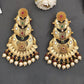 JS Fashion North Style Antique Jewellery Rajwadi Polish Long Earrings for Women | Swadesiicart