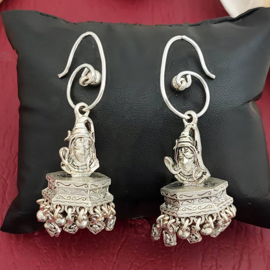 JS Fashion Oxidized Silver Jewellery Earrings for Women & Girls | Swadesiicart