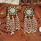 JS Fashion Antique High Gold Polish Earrings – Designer Party Wear Jewelry for Women | Swadesiicart