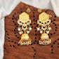 JS Fashion Antique High Gold Jhumka Earrings – Elegant Party Wear Traditional Jewelry for Women | Swadesiicart