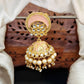 JS Fashion Antique High Gold Polish Jhumka Earrings – Traditional Party Wear Jewelry for Women & Girls | Swadesiicart