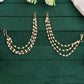 JS Fashion Triple Layer Antique Earrings for Women | Swadesiicart