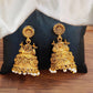 JS Fashion High Gold Plated Antique Jhumka Earrings – Traditional Ethnic Temple Jewelry for Women | Swadesiicart