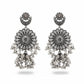 JS Fashion Designer Beautiful Oxidised Silver Earrings for Women & Girls | Swadesiicart