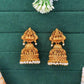 JS Fashion High Gold Antique God Lakshmi Jhumka Earrings for Women & Girls | Swadesiicart