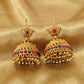 JS Fashion Antique Rajwadi Lotus Top Designer Jhumka Earrings for Women & Girls | Swadesiicart