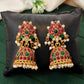 JS Fashion Traditional Rajwadi Lotus Design Jhumka Earrings for Women & Girls | Swadesiicart