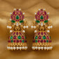 JS Fashion Traditional Rajwadi Lotus Design Jhumka Earrings for Women & Girls | Swadesiicart