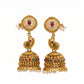 JS Fashion Temple Designer Jhumka Clustered Pearl Earrings for Women & Girls | Swadesiicart