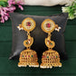 JS Fashion Temple Designer Jhumka Clustered Pearl Earrings for Women & Girls | Swadesiicart