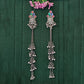 JS Fashion Oxidized Silver Long Jhumka Earrings with Ghungroo for Women & Girls | Swadesiicart
