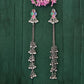 JS Fashion Tribal Oxidized Long Earrings with Multicolor Stones for Women & Girls | Swadesiicart