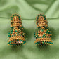 JS Fashion Temple Design Full Stone Jhumka in Rajwadi Polish for Women & Girls | Swadesiicart