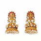 JS Fashion Temple Design Full Stone Jhumka in Rajwadi Polish for Women & Girls | Swadesiicart