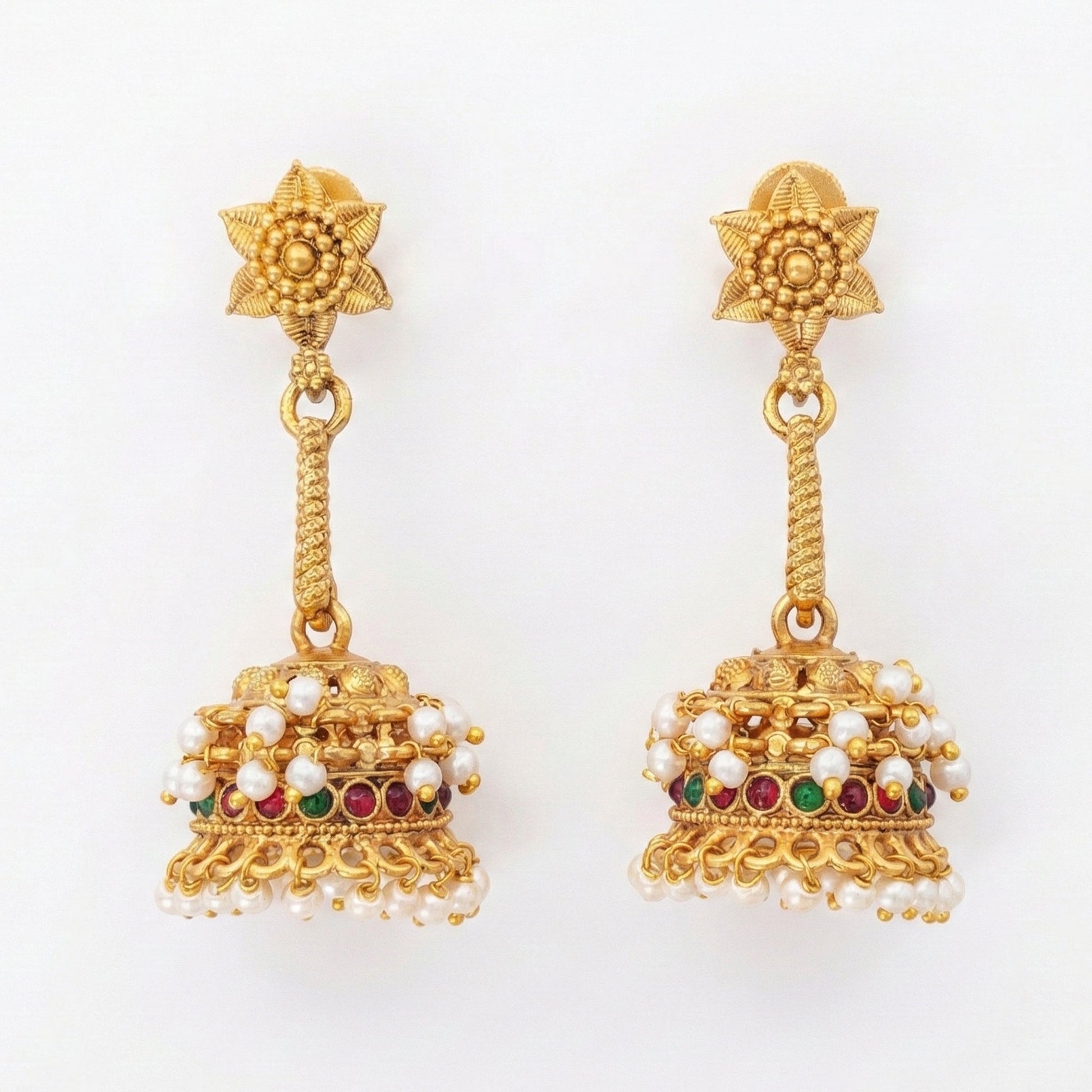 JS Fashion Traditional Rajwadi Jhumka Earrings for Women & Girls | Swadesiicart
