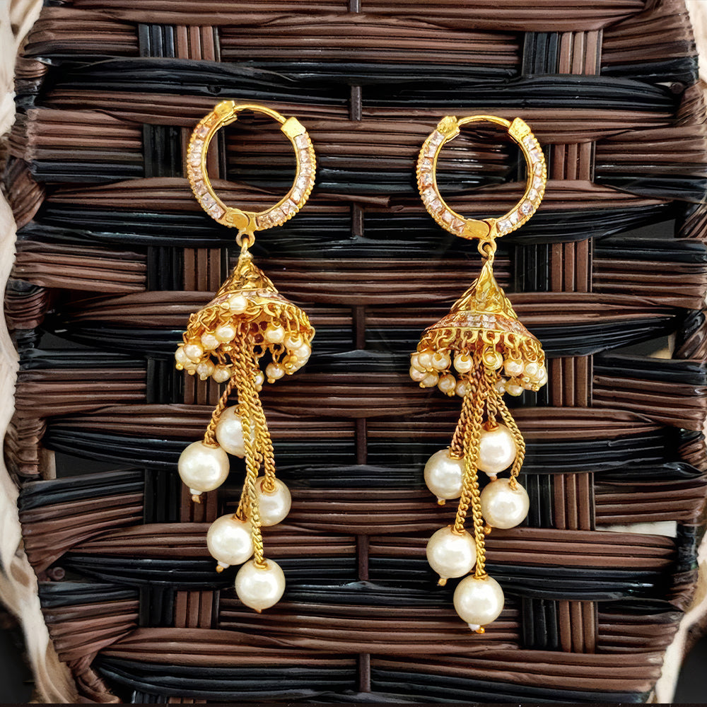 JS Fashion Round Bali Conical Jhumki Earrings for Women | Swadesiicart