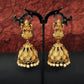 JS Fashion God Laxmi Leaf Jhumka Temple Earrings for Women & Girls | Swadesiicart