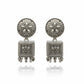 JS Fashion Traditional Trendy Oxidized Silver Polish Designer Earrings for Women & Girls | Swadesiicart