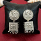 JS Fashion Traditional Trendy Oxidized Silver Polish Designer Earrings for Women & Girls | Swadesiicart