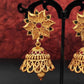 JS Fashion Matte Gold Polish Designer Jhumka Earrings for Women | Swadesiicart