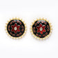 New Stylish Black and Maroon Meenakari Stud Earrings for Womens by House of Ree | Swadesiicart