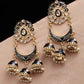 Black Meenakari Drop Earrings for Womens by House of Ree | Swadesiicart