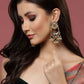 Black Meenakari Drop Earrings for Womens by House of Ree | Swadesiicart