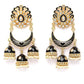 Black Meenakari Drop Earrings for Womens by House of Ree | Swadesiicart