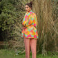 Women's Casual Fashionable Multi Mull Cotton co-ord set - Anya - Swadesiicart