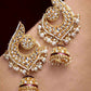 Peacock Maroon Jhumki Drop Earrings for Womens by House of Ree | Swadesiicart