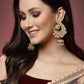 Peacock Maroon Jhumki Drop Earrings for Womens by House of Ree | Swadesiicart